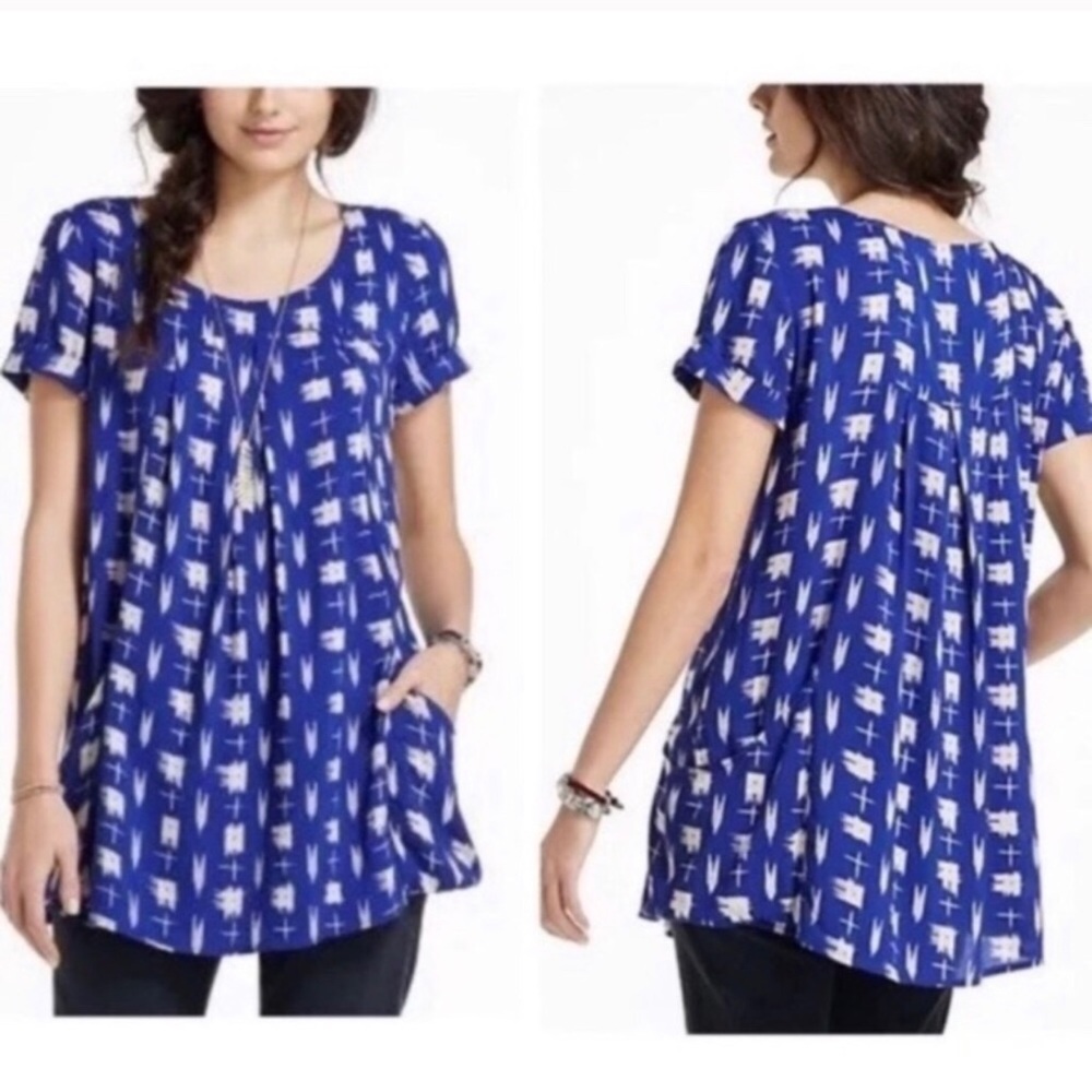 Anthropologie Holding Horses Tunic Shirt Pockets